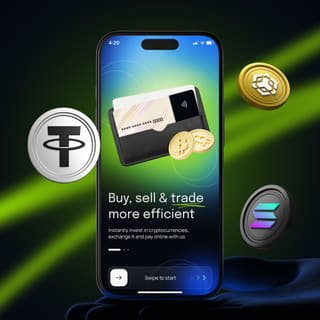 Waardorieel handelsplatform-interface weergegeven op een mobiel apparaat